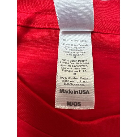 American Apparel Shirt Kids Medium Red Dont Count On it 8 Ball Graphic Tee - Picture 5 of 9